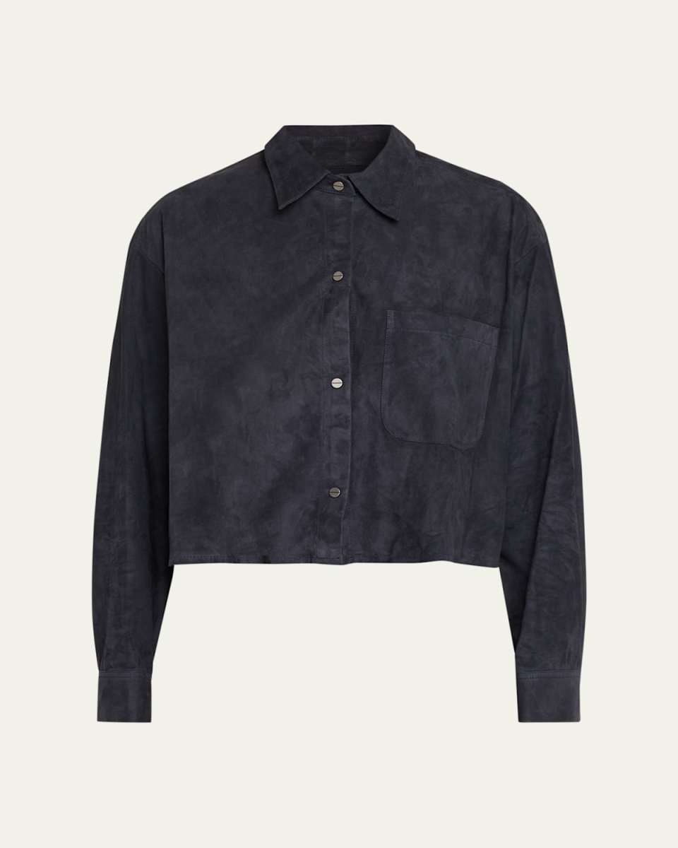 Little Big Joe Suede Button-Front Shirt